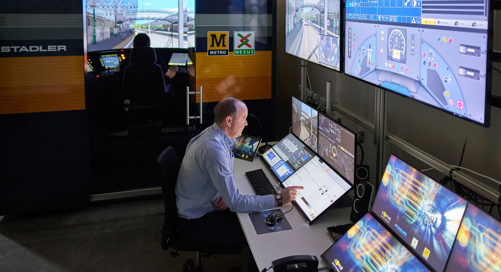 nexus’ new metro fleet driving simulator commissioned