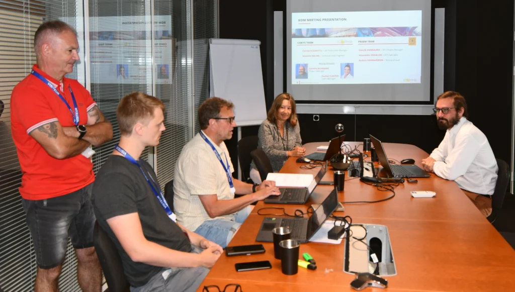 kick off meeting at corys